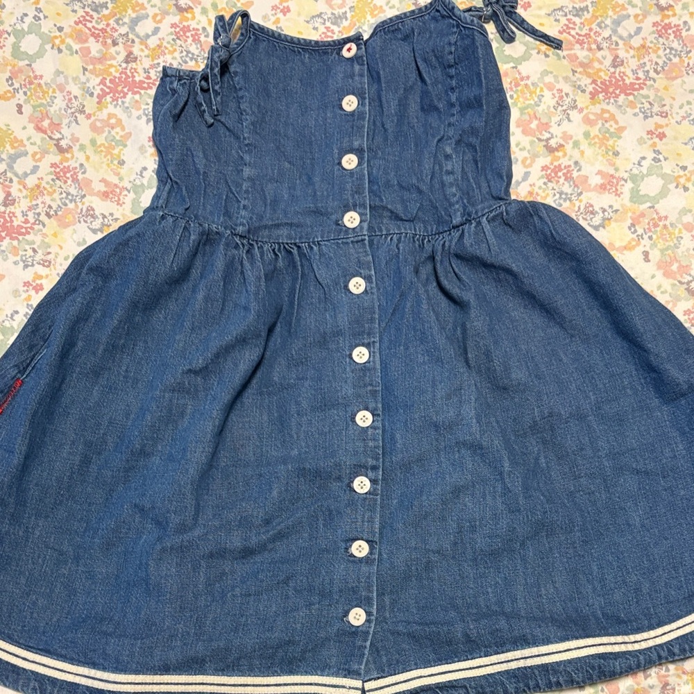 Ralph Lauren Blue Denim Button-Down Dress